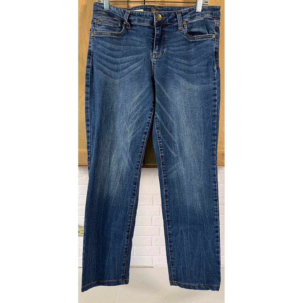 Kut from the Kloth Catherine Boyfriend Jeans Womens 8 Blue Medium Wash Denim